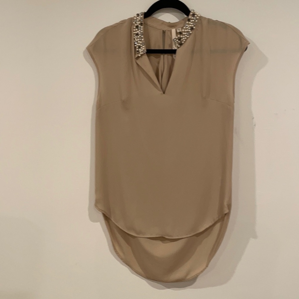 NWOT Tan blouse